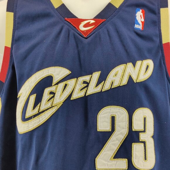 Cleveland Cavaliers Jersey Mens 52 Blue NBA Basketball LeBron James 23 Reebok - Picture 2 of 11